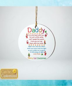 Personalized Merry 1st Christmas Ornament