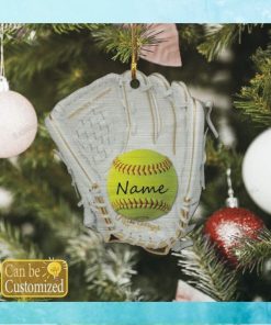 Personalized Softball Glove Ornament
