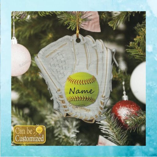 Personalized Softball Glove Ornament