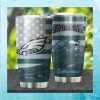 Philadelphia Eagles NFL Logo Skull Design Stainless Steel Tumblers Cup