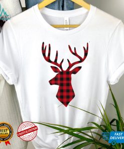 Red Plaid Deer Reindeer Xmas Buffalo Matching Family Pajama T Shirt Hoodie, Sweter Shirt