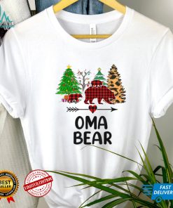 Red Plaid Oma Bear Matching Buffalo Pajama Family T Shirt Hoodie, Sweter Shirt