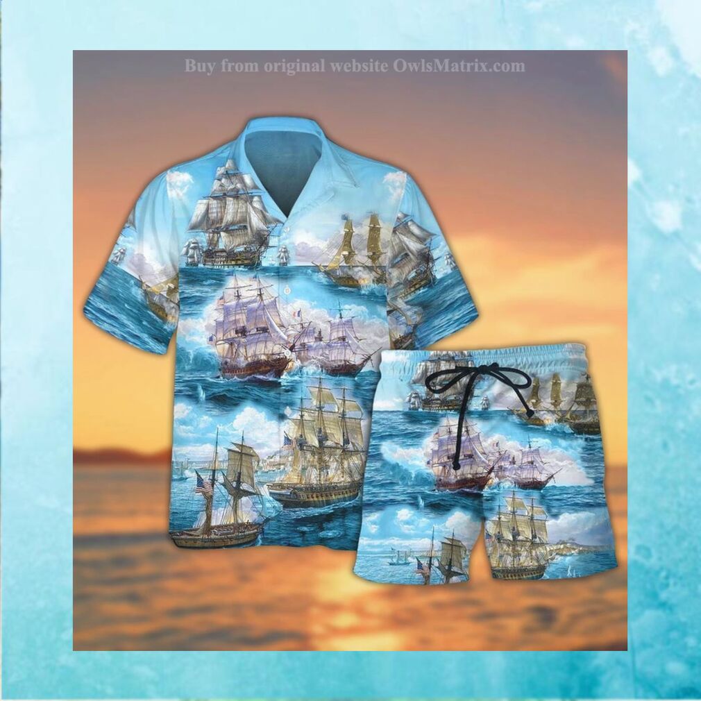 Sail go to the sea hawaiian shirt