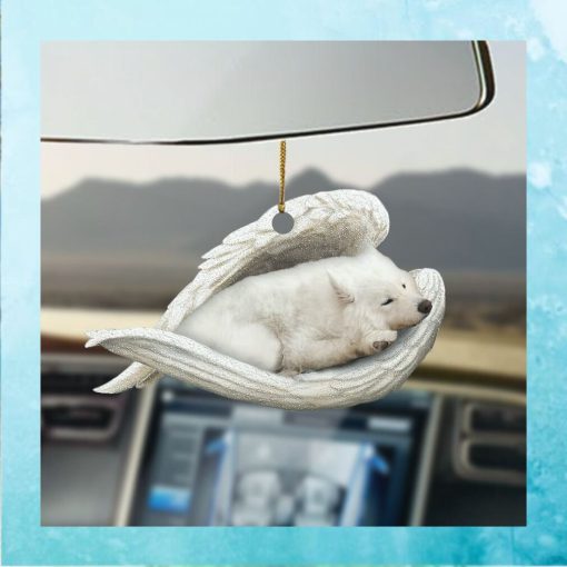 Samoyed Sleeping Angel Ornament