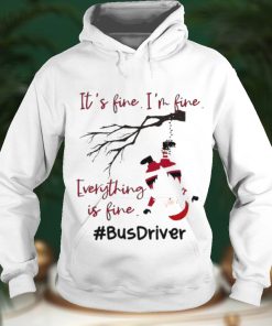 Santa Its Fine Im Fine Everything Is Fine Bus Driver Christmas Sweater Shirt Hoodie, Sweter Shirt