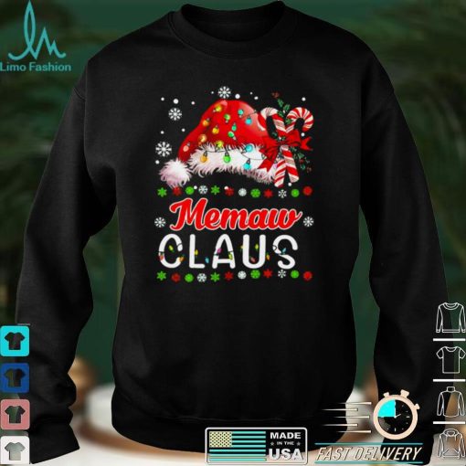 Santa Memaw Claus Grandma Christmas Sweater Shirt