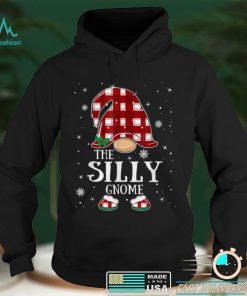 Silly Gnome Buffalo Plaid Matching Family Christmas Pajama T Shirt 1