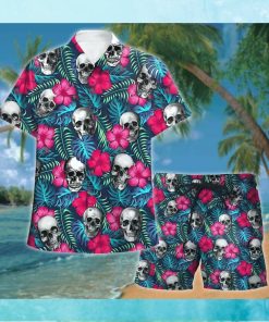 Skull Tropical Hawaii Shirt and Short Set