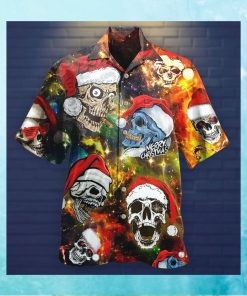 Skull love christmas hawaiian shirt