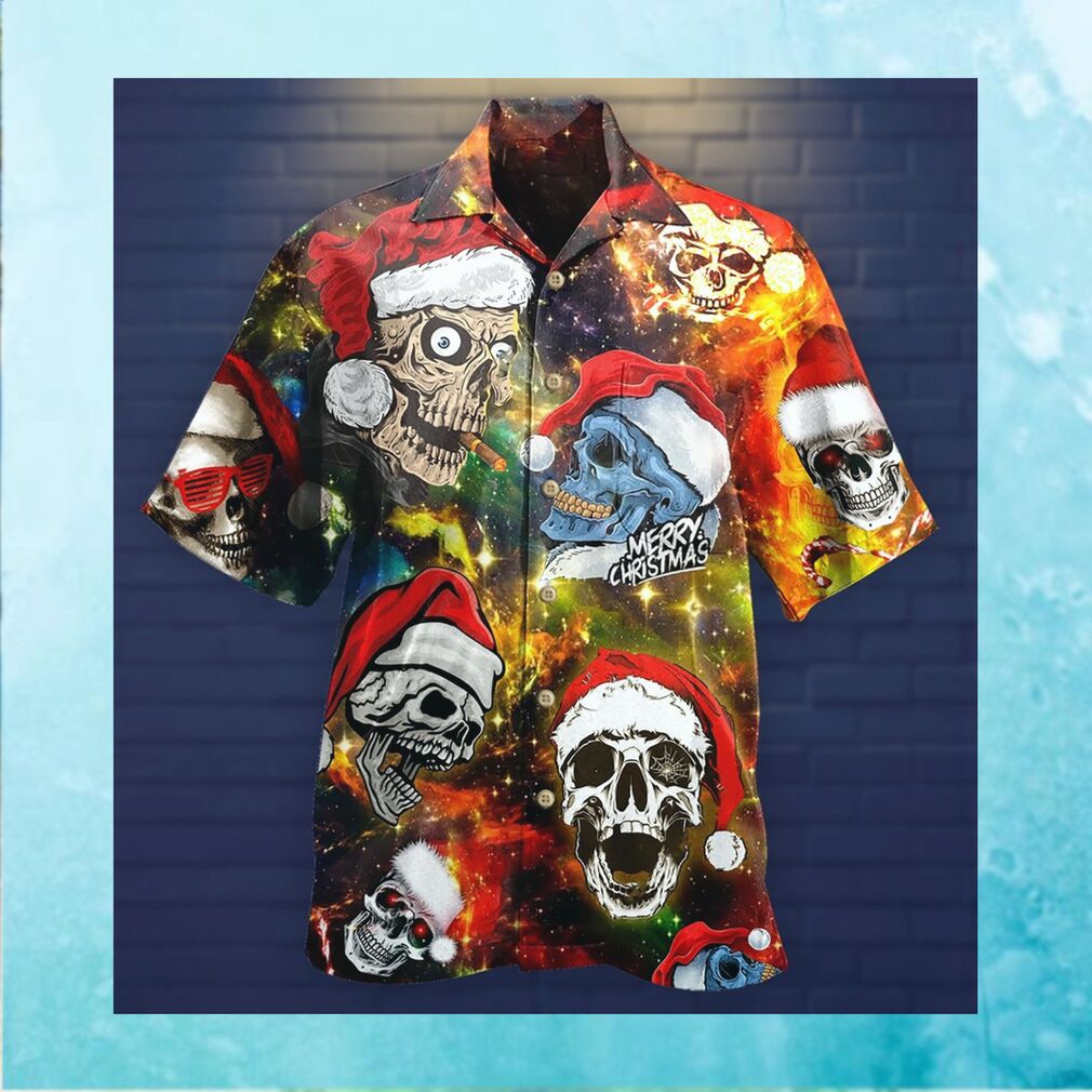 Skull love christmas hawaiian shirt