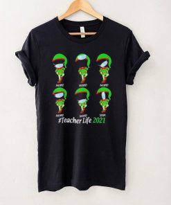 Teacher Life 2021 ELF Wearing Mask Wrong T Shirt