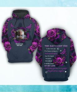 The Day I Lost You Personalized Memorial All Over Print Hoodie