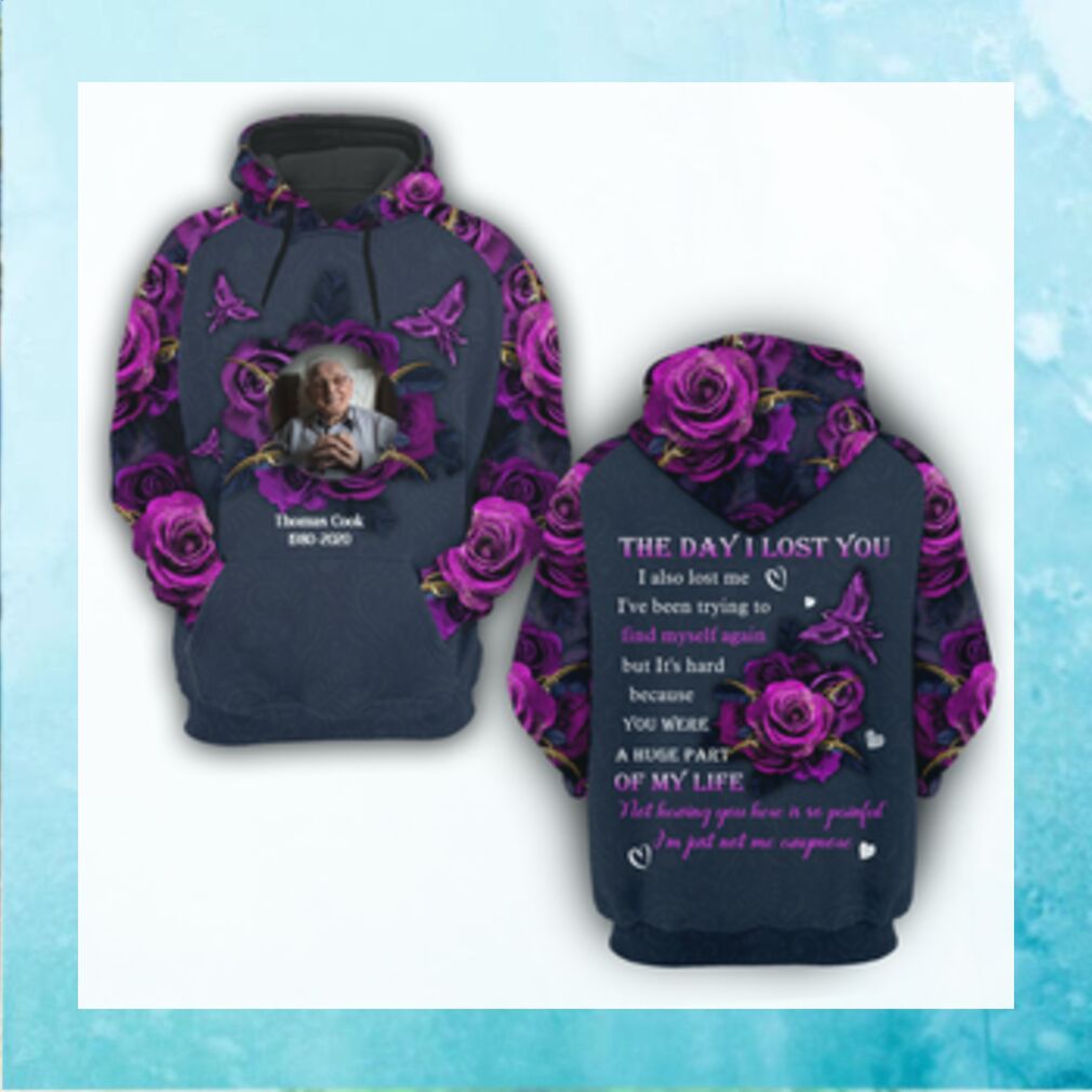 The Day I Lost You Personalized Memorial All Over Print Hoodie