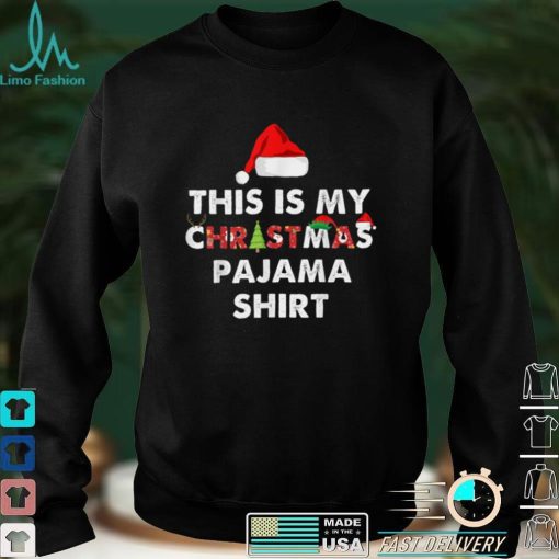 This is My Christmas Pajama Shirt Funny Christmas love T Shirt