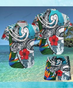 Turtle Samoa Beach Hawaii Shirt and Short Set