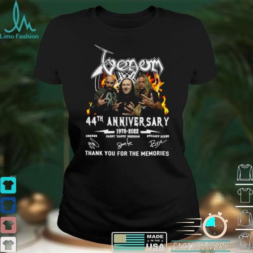 Venom 44th Anniversary 1978 2022 Signature Thank You For The Memories Shirt