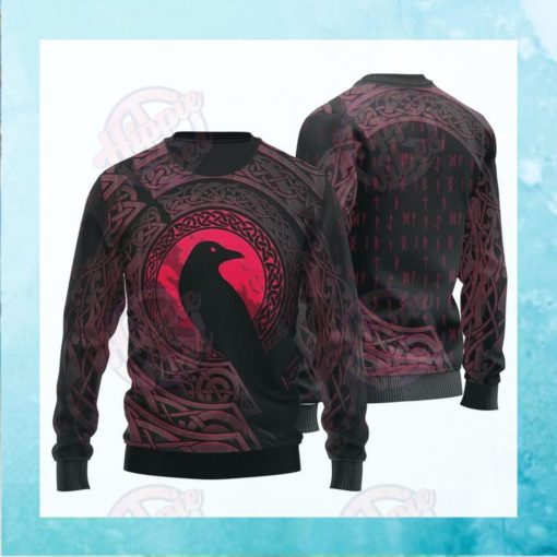 Viking Raven Christmas Sweater