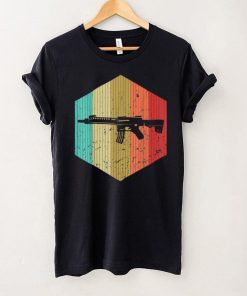 Vintage Gun Retro Gun Silhouette Shooting Lover 60s 70s T Shirt