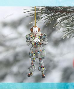 White Gloves Clown LED Lights Horror Ornament