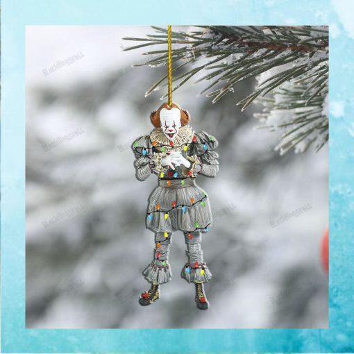 White Gloves Clown LED Lights Horror Ornament