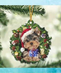 Yorkshire Terrier and Christmas gift for her gift for him gift for Yorkshire Terrier lover ornament