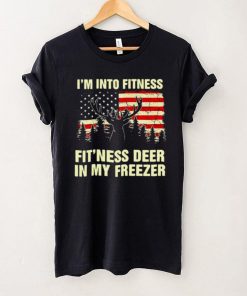 american Flag Iam Into Fitness Fitness Deer In My Freezer Vintage Shirt