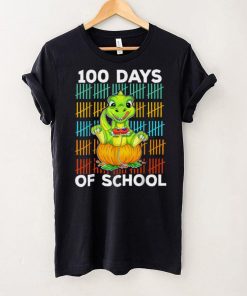 100 Days Of School 2022 T Rex Dino Video Gaming Boys Kids T Shirt tee