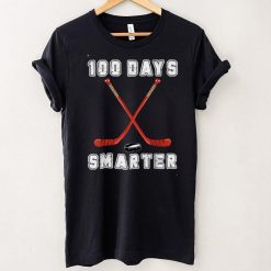 100 Days Smarter Happy 100th Day of School Hockey Sport T Shirt