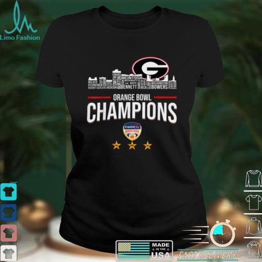 2021_2022_Georgia_Orange_bowl_national_Merch_Championship_gi T Shirt