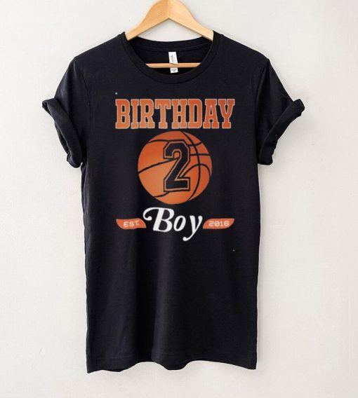 2nd Birthday Shirt Boy – Birthday Boy Basketball 2 T shirt
