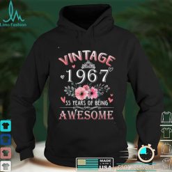 55 Year Old Made In Vintage 1967 55th Birthday Gifts Women T Shirt