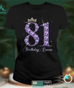 81 Year Old Its My 81st Birthday Queen Diamond Heels Crown T Shirt tee