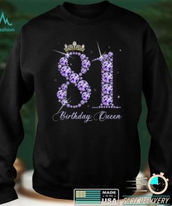 81 Year Old Its My 81st Birthday Queen Diamond Heels Crown T Shirt tee