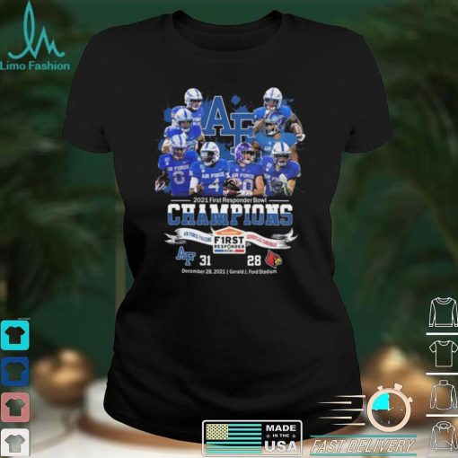 Air Force Falcons 2021 First Responder Bowl Champions Ncaa Football Graphic Unisex T Shirt