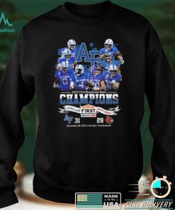 Air Force Falcons 2021 First Responder Bowl Champions Ncaa Football Graphic Unisex T Shirts