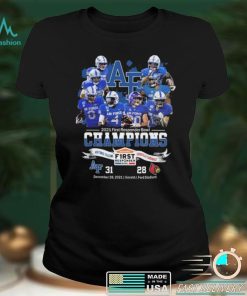 Air Force Falcons 2021 First Responder Bowl Champions Ncaa Football Graphic Unisex T Shirts
