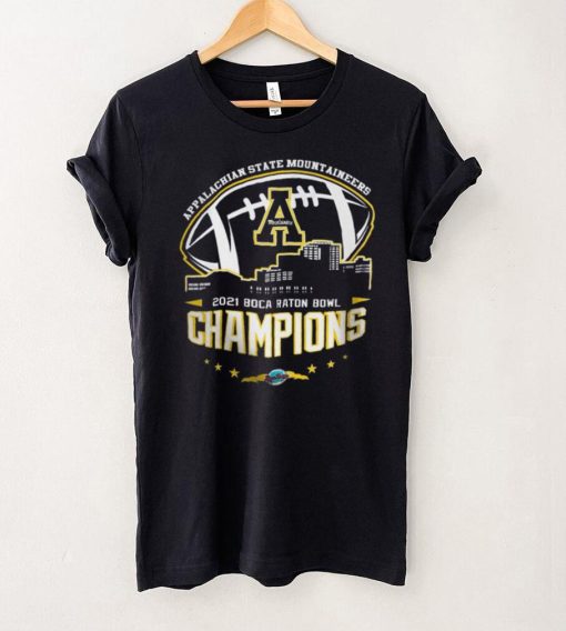 Appalachian State Mountaineers 2021 Boca Raton Bowl Champions Ncaa Graphic Unisex T Shirt