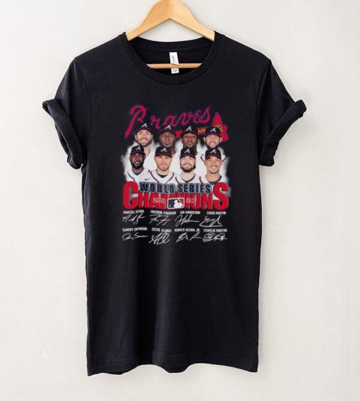 Atlanta Braves 2021 world series champions base ball black tshirt