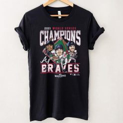Atlanta Braves 2021 world series champions base ball navy tshirt