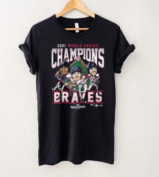 Atlanta Braves 2021 world series champions base ball navy tshirt