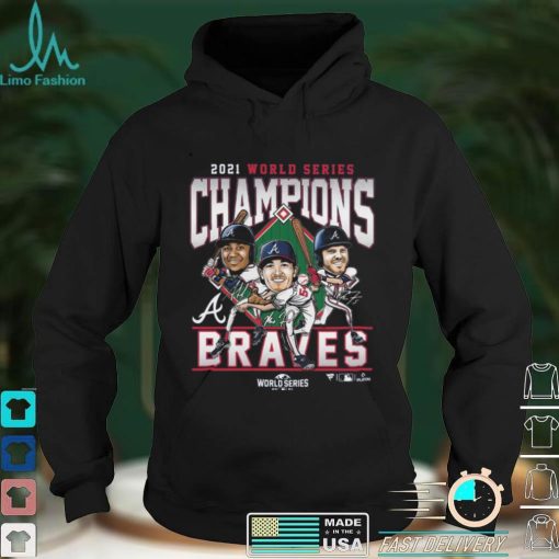 Atlanta Braves 2021 world series champions base ball navy tshirt