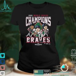 Atlanta Braves 2021 world series champions base ball navy tshirt