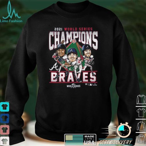 Atlanta Braves 2021 world series champions base ball navy tshirt