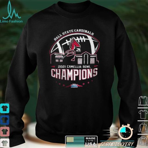 Ball State Cardinals 2021 Camellia Bowl Champions Ncaa Graphic Unisex T Shirt