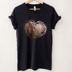 Baseball Heart Happy Valentine's Day Baseball Boy Girl Kids Long Sleeve T Shirt