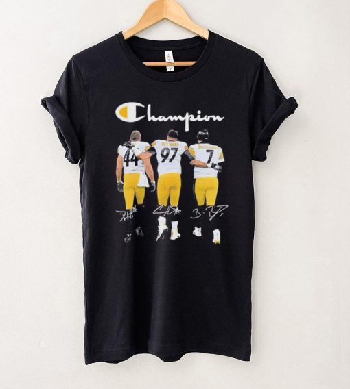 Champion Derek Watt Cameron Heyward And Ben Roethlisberger Steelers Signatures Shirt