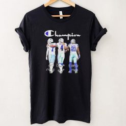 Champion Stefon Diggs Dak Prescott And Ezekiel Elliott Dallas Cowboys Signatures Shirt