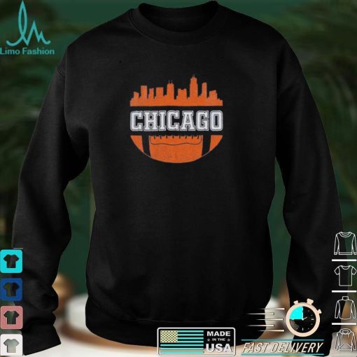 Chicago Bears NFL Football City Skyline Vintage Graphic Unisex T Shirt