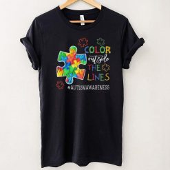Color Outside The Lines Autism Awareness Shirt