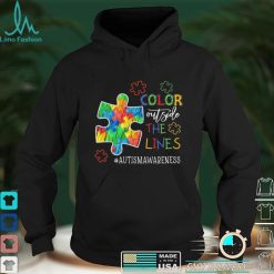 Color Outside The Lines Autism Awareness Shirt